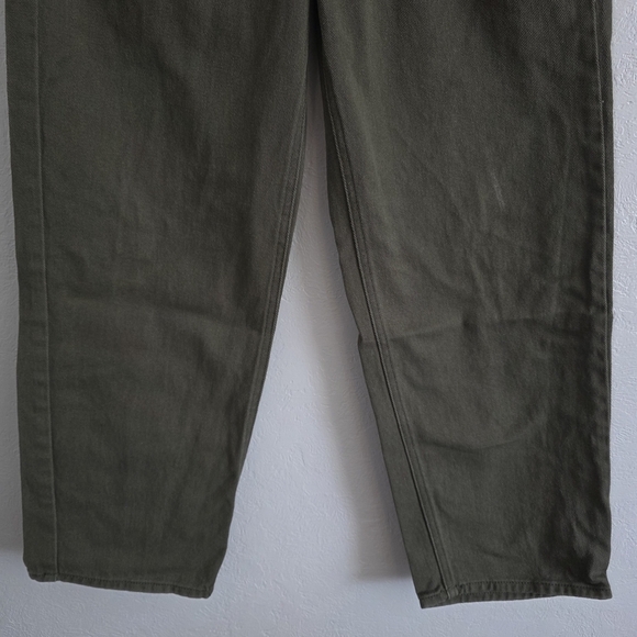 Empyre Mens Relax Green Denim Jeans Cotton Straight Leg 5 Pockets Zip Fly Sz 30 - Picture 3 of 10